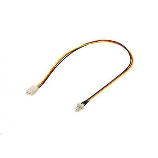 PREMIUMCORD Prodlužovací kabel k ventilátoru 3pin samec - 3pin samice , 30cm