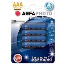 AgfaPhoto Power alkalická baterie LR03/AAA, blistr 4ks AgfaPhoto Power alkalická baterie LR03/AAA, blistr 4ks
