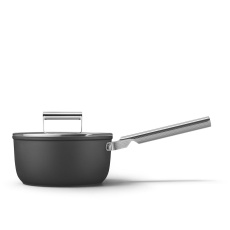 Smeg CKFS2011BLM Saucepan / Pánev na omáčku, nepřilnavý povrch, 50's Style, s pokličkou, 20 cm, černá Smeg CKFS2011BLM Saucepan / Pánev na omáčku, nepřilnavý povrch, 50's Style, s pokličkou, 20 cm, černá