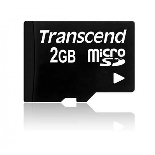 TRANSCEND MicroSD karta 2GB, bez adaptéru