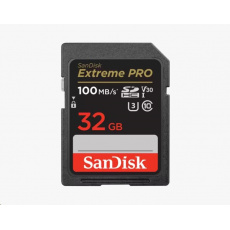 SanDisk SDHC karta 32GB Extreme PRO (100 MB/s Class 10, UHS-I U3 V30) SanDisk SDHC karta 32GB Extreme PRO (100 MB/s Class 10, UHS-I U3 V30)