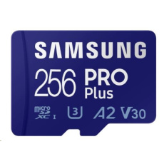 Samsung micro SDXC karta 256GB PRO Plus + SD adaptér Samsung micro SDXC karta 256GB PRO Plus + SD adaptér