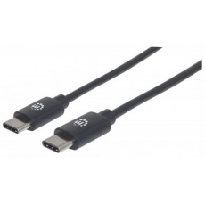 MANHATTAN kabel Hi-Speed USB-C, Type-C Male to Type-C Male, 0,5m, černý MANHATTAN kabel Hi-Speed USB-C, Type-C Male to Type-C Male, 0,5m, černý