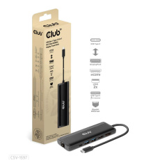 Club3D Dokovací stanice USB-C, 8-in-1 MST Dual (1x HDMI/1x DP) 4K60Hz, Display Travel Dock Club3D Dokovací stanice USB-C, 8-in-1 MST Dual (1x HDMI/1x DP) 4K60Hz, Display Travel Dock