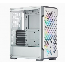 CORSAIR case iCUE 220T RGB Airflow Tempered Glass, Mid-Tower Smart, bílá, průhledná bočnice, bez zdroje CORSAIR case iCUE 220T RGB Airflow Tempered Glass, Mid-Tower Smart, bílá, průhledná bočnice, bez zdroje