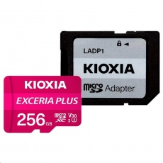 KIOXIA Exceria Plus microSD card 256GB M303, UHS-I U3 Class 10 KIOXIA Exceria Plus microSD card 256GB M303, UHS-I U3 Class 10