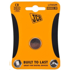 JCB knoflíková lithiová baterie CR2032, blistr 1 ks JCB knoflíková lithiová baterie CR2032, blistr 1 ks
