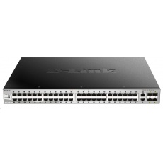 D-Link DGS-3130-54PS/SI L3 Stackable Managed Gigabit PoE Switch, 48x PoE gigabit, 2x 10GBASE-T, 4x SFP+, 370W PoE D-Link DGS-3130-54PS/SI L3 Stackable Managed Gigabit PoE Switch, 48x PoE gigabit, 2x 10GBASE-T, 4x SFP+, 370W PoE