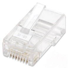 Intellinet konektor RJ45, licna (lanko) UTP Cat5e, 100ks v nádobě Intellinet konektor RJ45, licna (lanko) UTP Cat5e, 100ks v nádobě