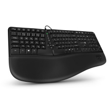 CONNECT IT Klávesnice FOR HEALTH ERGO drátová ergonomická klávesnice, CZ + SK, černá CONNECT IT Klávesnice FOR HEALTH ERGO drátová ergonomická klávesnice, CZ + SK, černá