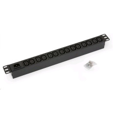 TRITON 19" rozvodný panel 24x230V zásuvka, 2m kabel,16A IEC60309, černý TRITON 19" rozvodný panel 24x230V zásuvka, 2m kabel,16A IEC60309, černý
