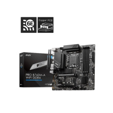 MSI MB Sc LGA1700 PRO B760M-A WIFI DDR4, Intel B760, 4xDDR4, 2xDP, 2xHDMI, WI-FI, mATX MSI MB Sc LGA1700 PRO B760M-A WIFI DDR4, Intel B760, 4xDDR4, 2xDP, 2xHDMI, WI-FI, mATX
