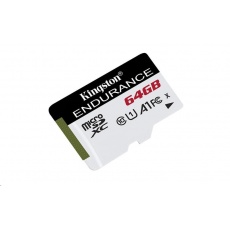 Kingston MicroSDXC karta 64GB microSD XC High Endurance, 95R Class 10 UHS-I U1 Kingston MicroSDXC karta 64GB microSD XC High Endurance, 95R Class 10 UHS-I U1