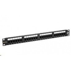Solarix Patch panel 24 x RJ45 CAT5E UTP 150 MHz černý 1U SX24-5E-UTP-BK Solarix Patch panel 24 x RJ45 CAT5E UTP 150 MHz černý 1U SX24-5E-UTP-BK