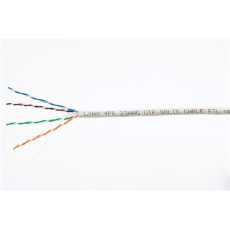 UTP kabel LYNX, Cat6, drát, PVC, Dca, šedý, 305m UTP kabel LYNX, Cat6, drát, PVC, Dca, šedý, 305m