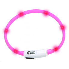 KARLIE svit.LED obojek pro kocky 35cm ruzovy KARLIE svit.LED obojek pro kocky 35cm ruzovy