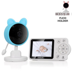 EVOLVEO Baby Monitor N3, LCD displej, IR přísvit, modrá EVOLVEO Baby Monitor N3, LCD displej, IR přísvit, modrá