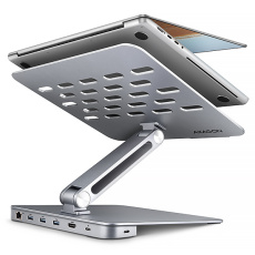 AXAGON HMC-STND, stojan pro 10"-16" notebooky, USB 5Gbps hub, 3x USB-A, HDMI 4k/60Hz, RJ-45, PD 100W, kabel USB-C 60cm AXAGON HMC-STND, stojan pro 10"-16" notebooky, USB 5Gbps hub, 3x USB-A, HDMI 4k/60Hz, RJ-45, PD 100W, kabel USB-C 60cm