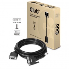 Club3D kabel DVI-A na VGA, 3m, 28 AWG Club3D kabel DVI-A na VGA, 3m, 28 AWG