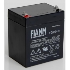 Baterie - Fiamm FG20451 (12V/4,5Ah - Faston 187), životnost 5let Baterie - Fiamm FG20451 (12V/4,5Ah - Faston 187), životnost 5let