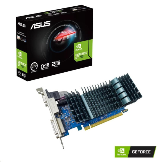 ASUS VGA NVIDIA GeForce GT 710 EVO 2G, 2G DDR3, 1xHDMI, 1xVGA, 1xDVI