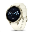 Garmin Venu® 4 - 41 mm Lunar Gold / Bone silikonový řemínek