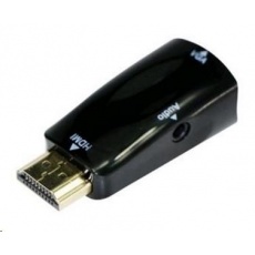 GEMBIRD Redukce HDMI - VGA+Audio (M/F, černá) GEMBIRD Redukce HDMI - VGA+Audio (M/F, černá)