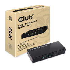 Club3D Video splitter 1:4 HDMI 2.0 4K60Hz UHD, 4 porty Club3D Video splitter 1:4 HDMI 2.0 4K60Hz UHD, 4 porty