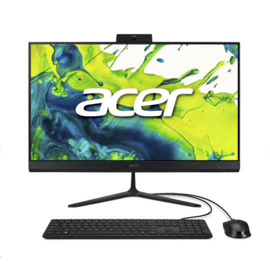 ACER PC AiO Aspire C27-2G_LubC5120U_65W,Core5 120U,27" FHD,8GB,512GB SSD,UHD,W11 Pro,Black