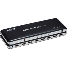 PremiumCord 4K@60hz HDMI switch 7:1 plastový s dálkovým ovladačem PremiumCord 4K@60hz HDMI switch 7:1 plastový s dálkovým ovladačem