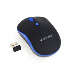 GEMBIRD myš MUSW-4B-03-B, černo-modrá, bezdrátová, USB nano receiver GEMBIRD myš MUSW-4B-03-B, černo-modrá, bezdrátová, USB nano receiver