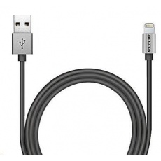 ADATA Sync & Charge Lightning kabel - USB A 2.0, 100cm, hliníková, titan ADATA Sync & Charge Lightning kabel - USB A 2.0, 100cm, hliníková, titan