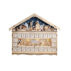 Solight LED adventní kalnedář - horská chata, 10x LED, 50x40cm, 2x AA Solight LED adventní kalnedář - horská chata, 10x LED, 50x40cm, 2x AA