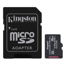 Kingston MicroSDHC karta 16GB Industrial C10 A1 pSLC Card + SD Adapter Kingston MicroSDHC karta 16GB Industrial C10 A1 pSLC Card + SD Adapter