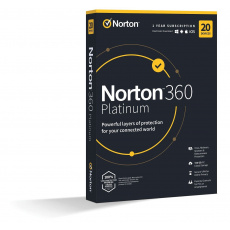 NORTON 360 PLATINUM 100GB +VPN 1 uživatel pro 20 zařízení na 1 rok ESD NORTON 360 PLATINUM 100GB +VPN 1 uživatel pro 20 zařízení na 1 rok ESD
