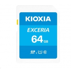 KIOXIA Exceria SD card 64GB N203, UHS-I U1 Class 10 KIOXIA Exceria SD card 64GB N203, UHS-I U1 Class 10