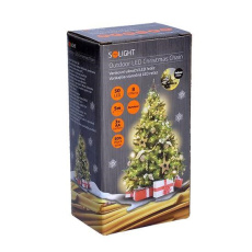 Solight LED venkovní vánoční řetěz, 50LED, 5m, 3m přívod, 8 funkcí, IP44, 3x AA, teplá bílá Solight LED venkovní vánoční řetěz, 50LED, 5m, 3m přívod, 8 funkcí, IP44, 3x AA, teplá bílá