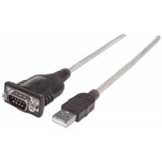 MANHATTAN Převodník z USB na sériový port (USB AM/DB9M, RS232), Polybag MANHATTAN Převodník z USB na sériový port (USB AM/DB9M, RS232), Polybag
