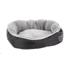 Pelech KARLIE Chipz hnedy okraj, sedy vnitrek S 52x46x20cm Pelech KARLIE Chipz hnedy okraj, sedy vnitrek S 52x46x20cm
