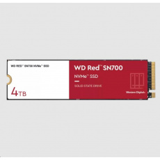 WD RED SSD NVMe 4TB PCIe SN700, Geb3 8GB/s, (R:3400/W:3100 MB/s) TBW 5100 WD RED SSD NVMe 4TB PCIe SN700, Geb3 8GB/s, (R:3400/W:3100 MB/s) TBW 5100
