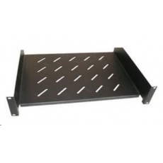 XtendLan 19" police s perforací 2U/280mm, nosnost 45kg, černá XtendLan 19" police s perforací 2U/280mm, nosnost 45kg, černá