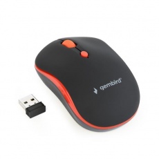 GEMBIRD myš MUSW-4B-03-R, černo-červená, bezdrátová, USB nano receiver GEMBIRD myš MUSW-4B-03-R, černo-červená, bezdrátová, USB nano receiver