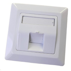 Zásuvka neosazená universální 1 port - 80x80 Zásuvka neosazená universální 1 port - 80x80