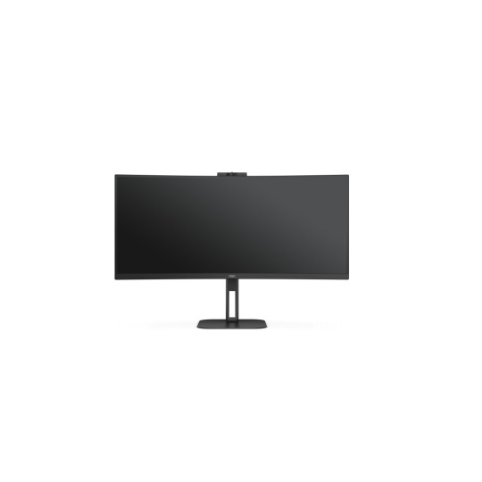 AOC MT VA LCD WLED 34" CU34V5CW/BK - VA panel, 3440x1440, HDMI, DP, USB, USB-C, nast. vyska, repro, webcam, zakriven