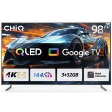 CHiQ U98F8TG TV 98", QLED, Smart Google, 144 Hz, Ultra HD, Dolby Audio, HDR 10 CHiQ U98F8TG TV 98", QLED, Smart Google, 144 Hz, Ultra HD, Dolby Audio, HDR 10