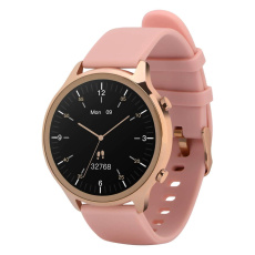 Garett Smartwatch Veronica zlatá, růžový řemínek Garett Smartwatch Veronica zlatá, růžový řemínek