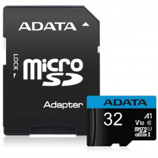 ADATA MicroSDHC karta 32GB UHS-I Class 10, A1 + SD adaptér, Premier ADATA MicroSDHC karta 32GB UHS-I Class 10, A1 + SD adaptér, Premier