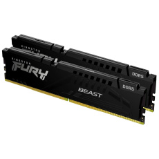 KINGSTON DIMM DDR5 32GB (Kit of 2) 6800MT/s CL34 ECC FURY Beast XMP Černá KINGSTON DIMM DDR5 32GB (Kit of 2) 6800MT/s CL34 ECC FURY Beast XMP Černá