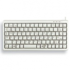 CHERRY klávesnice G84-4100 COMPACT KEYBOARD, lehká, USB, EU, bílá