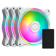 Cooler Master ventilátor MasterFan MF120 Halo 3in1 White, 3x120mm, ARGB, bílá Cooler Master ventilátor MasterFan MF120 Halo 3in1 White, 3x120mm, ARGB, bílá